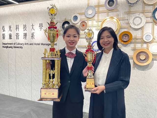 逆境向學用作品對家人傳情！弘光師生國際餐飲線上賽奪11金