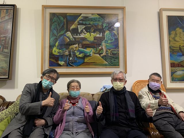 國美館長梁永斐拜訪臺灣美術教育家王秀雄教授 國美館長梁永斐拜訪臺灣美術教育家王秀雄教授
