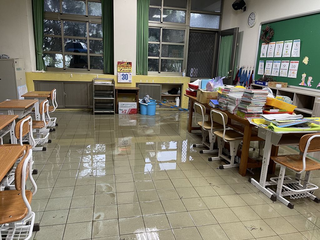 縣府彙整卡努颱風校園災損 加速辦理各校搶修復建工程