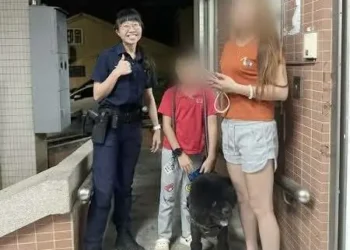 路上有黑色獅子!! 臺西警到場發現虛驚一場