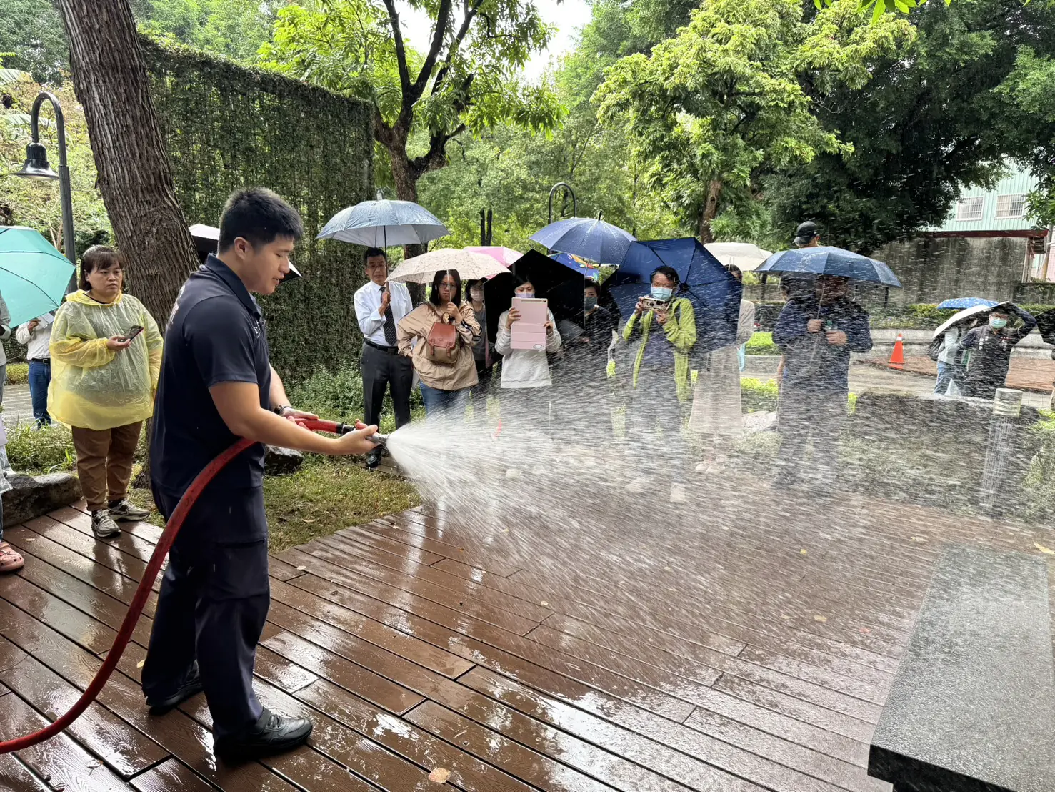 強化文化資產守護韌性 臺中文學館進行實境防災演練 強化文化資產守護韌性 臺中文學館進行實境防災演練