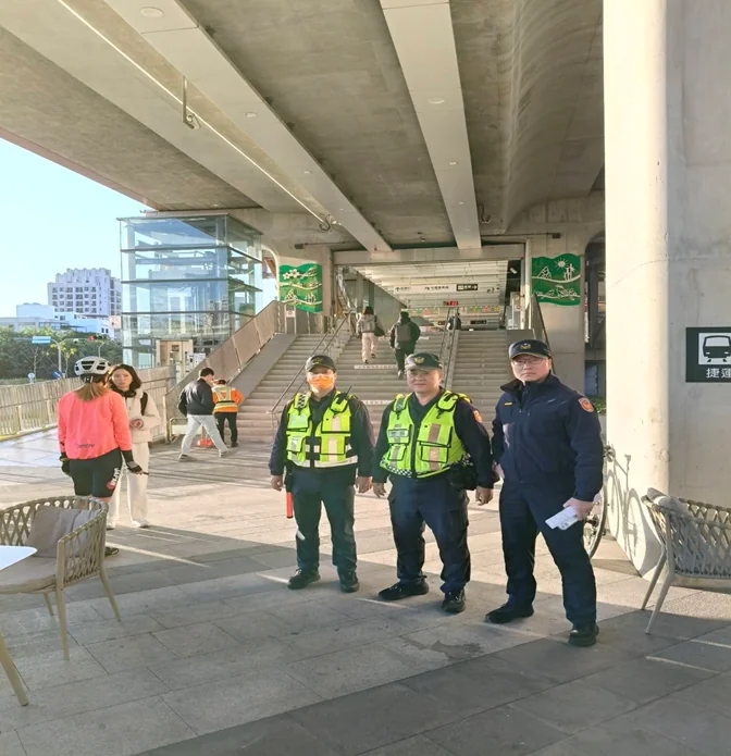 松竹站列重點　中市第五分局全面升級治安部署