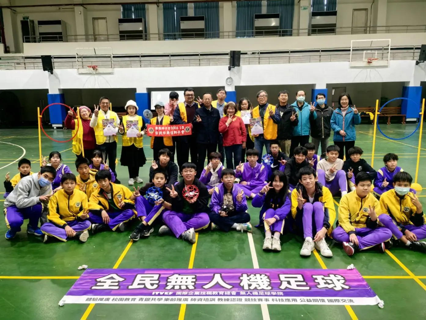 全民無人機足球落地金門　金湖國中搶先體驗飛行科技