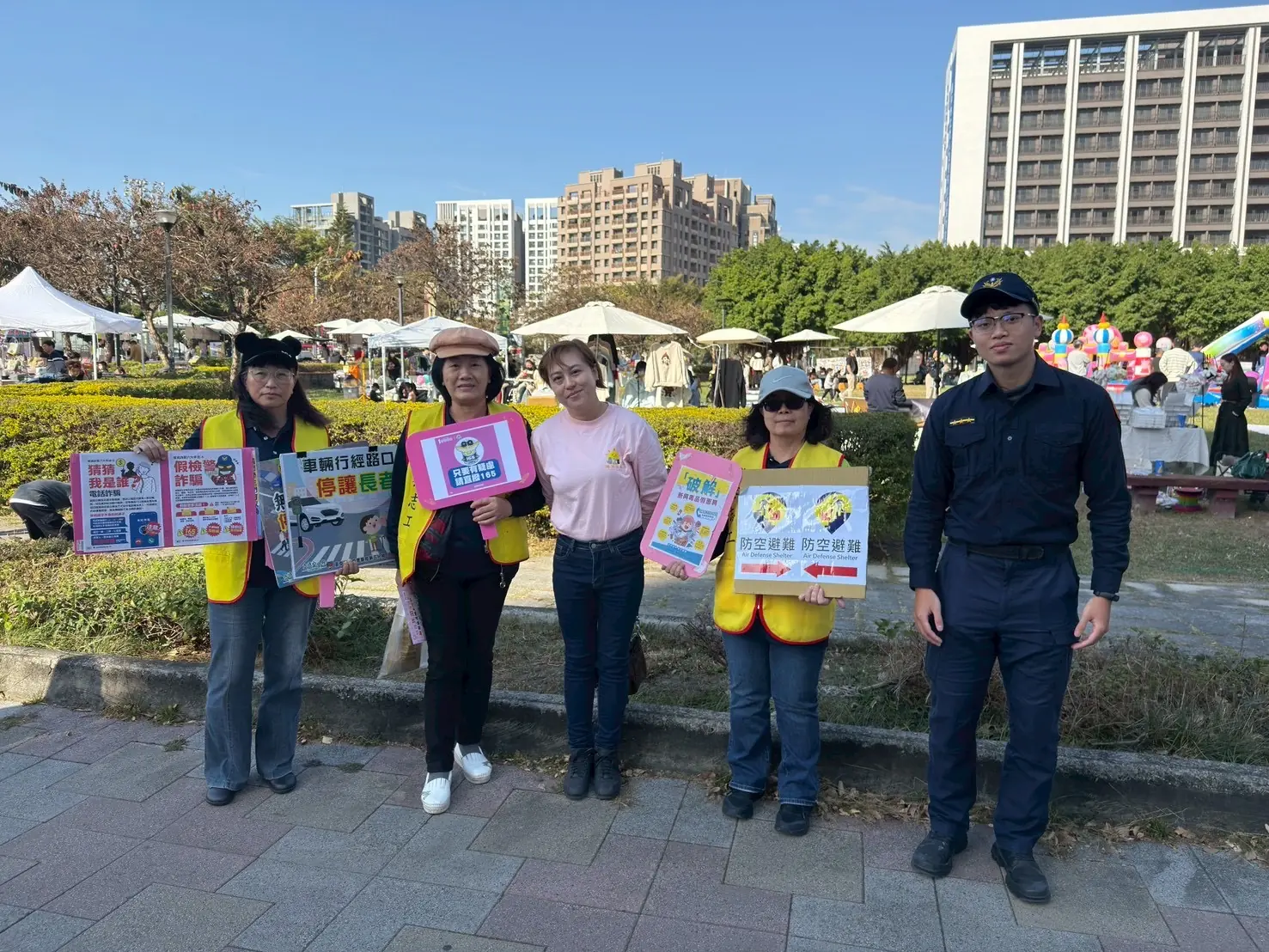 阻絕詐騙護荷包　中市警五分局市集宣導防詐交安